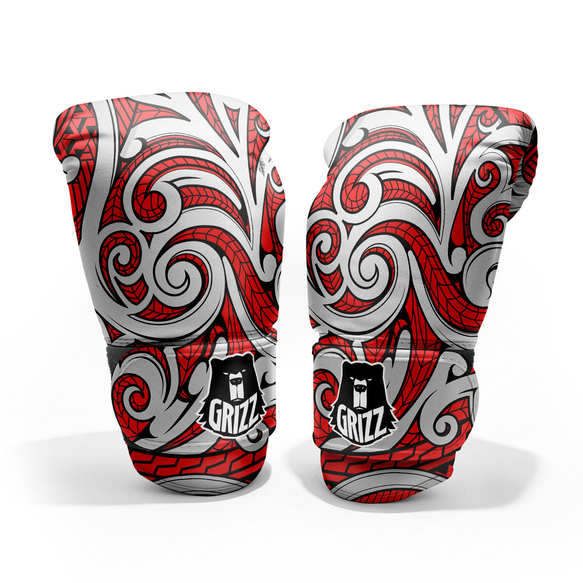 Maori Tribal Polynesian Kowhaiwhai Print Pro Boxing Glove