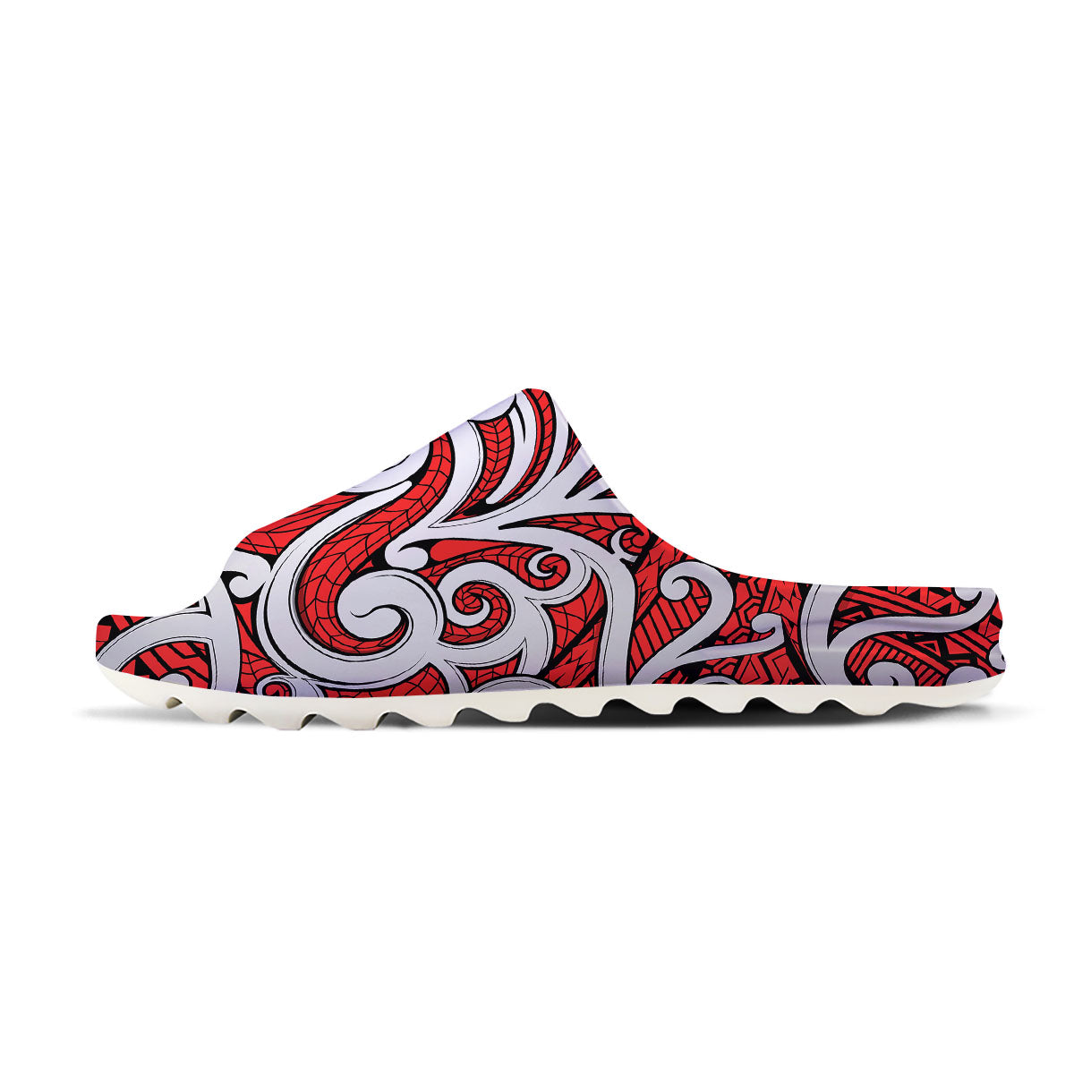 Maori Tribal Polynesian Kowhaiwhai Print Sandals-grizzshop