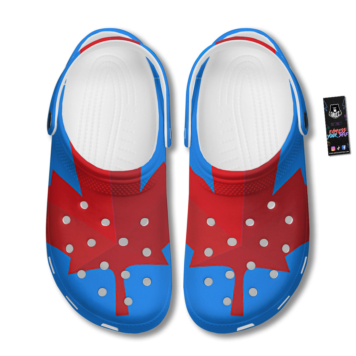Maple Leaf Autumn Print Clog-grizzshop