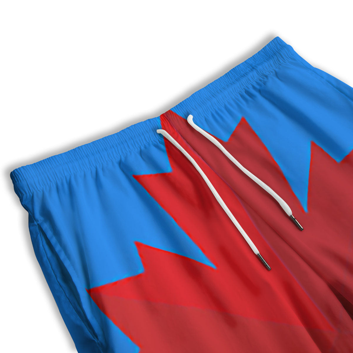 Maple Leaf Autumn Print Men's Athletic Shorts