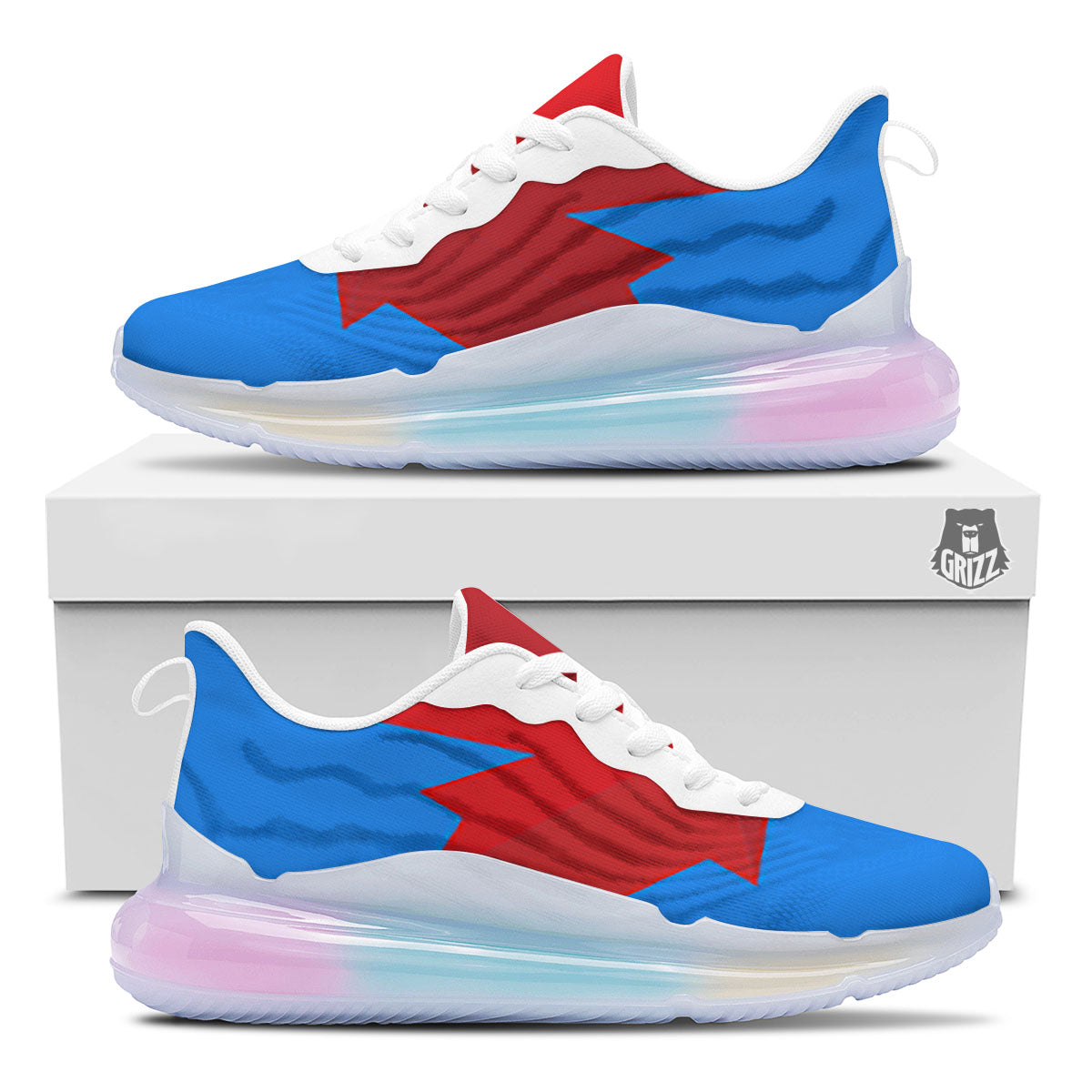 Maple Leaf Autumn Print Running Sneakers-grizzshop