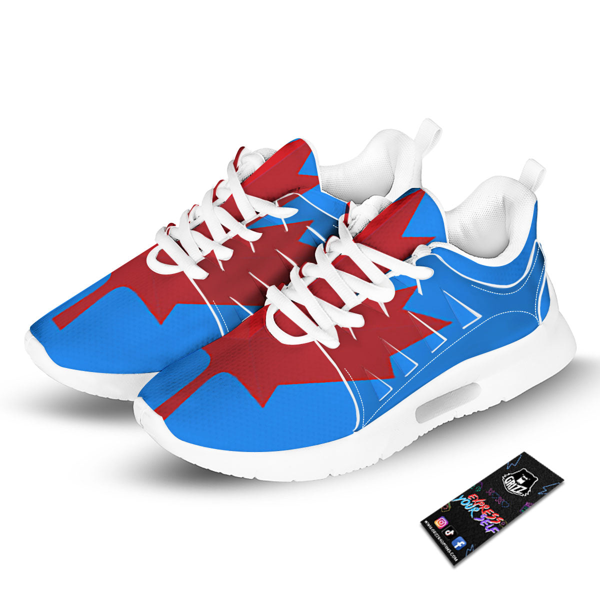 Maple Leaf Autumn Print Tennis Shoes-grizzshop