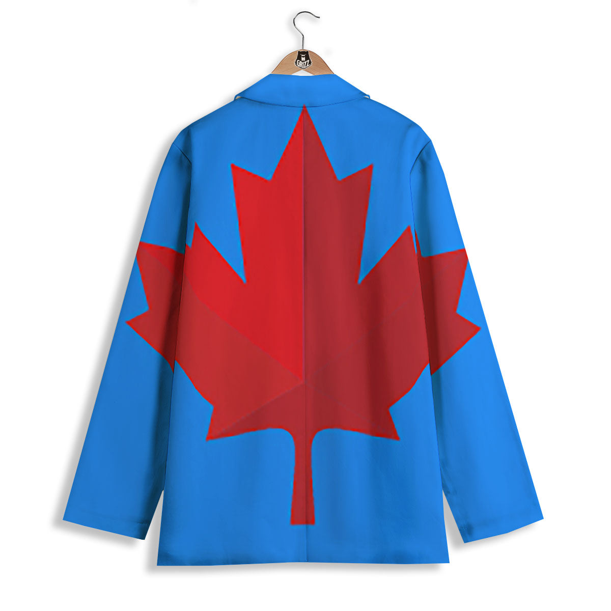 Maple Leaf Autumn Print Women's Blazer-grizzshop