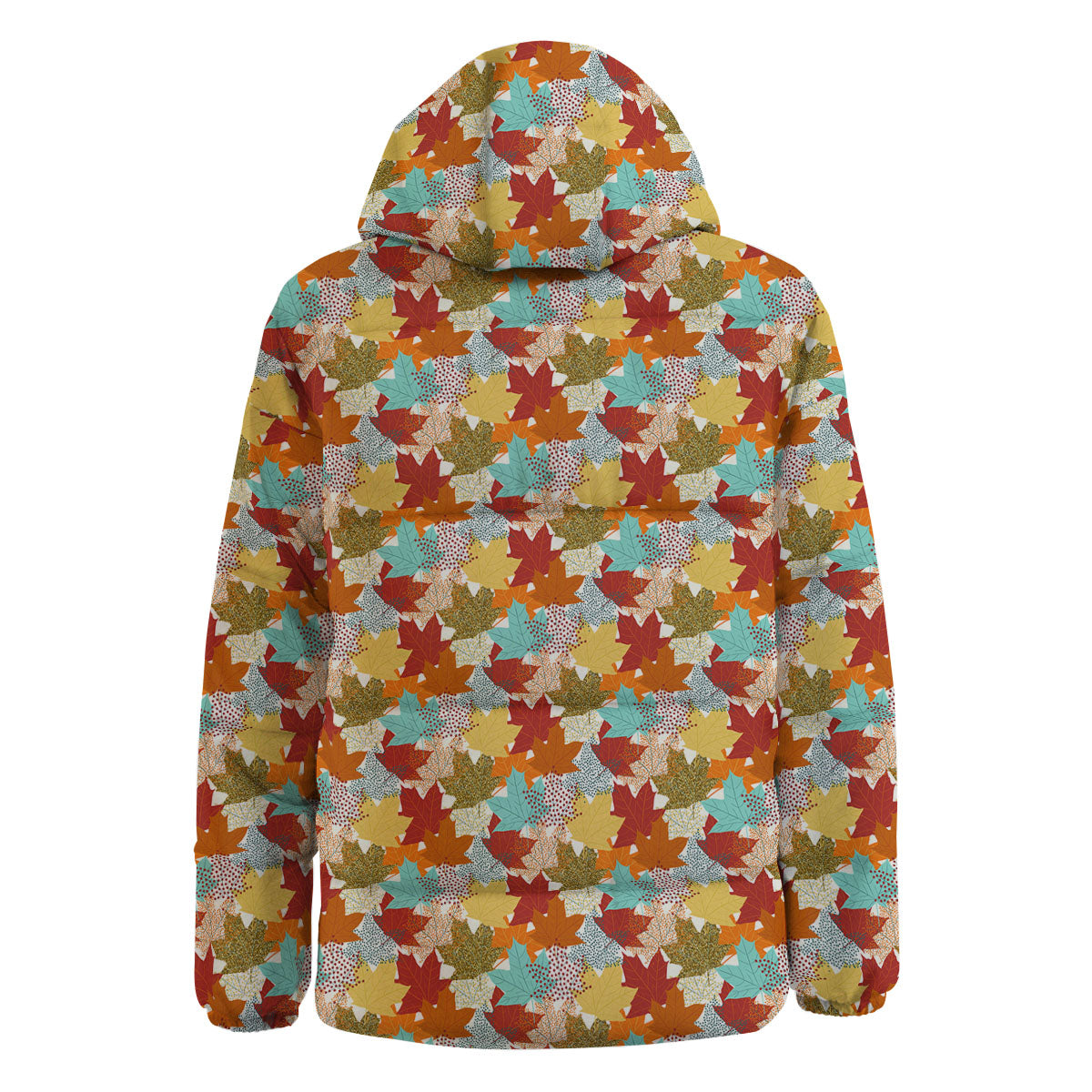Maple Leaf Canadian Print Pattern Down Jacket-grizzshop
