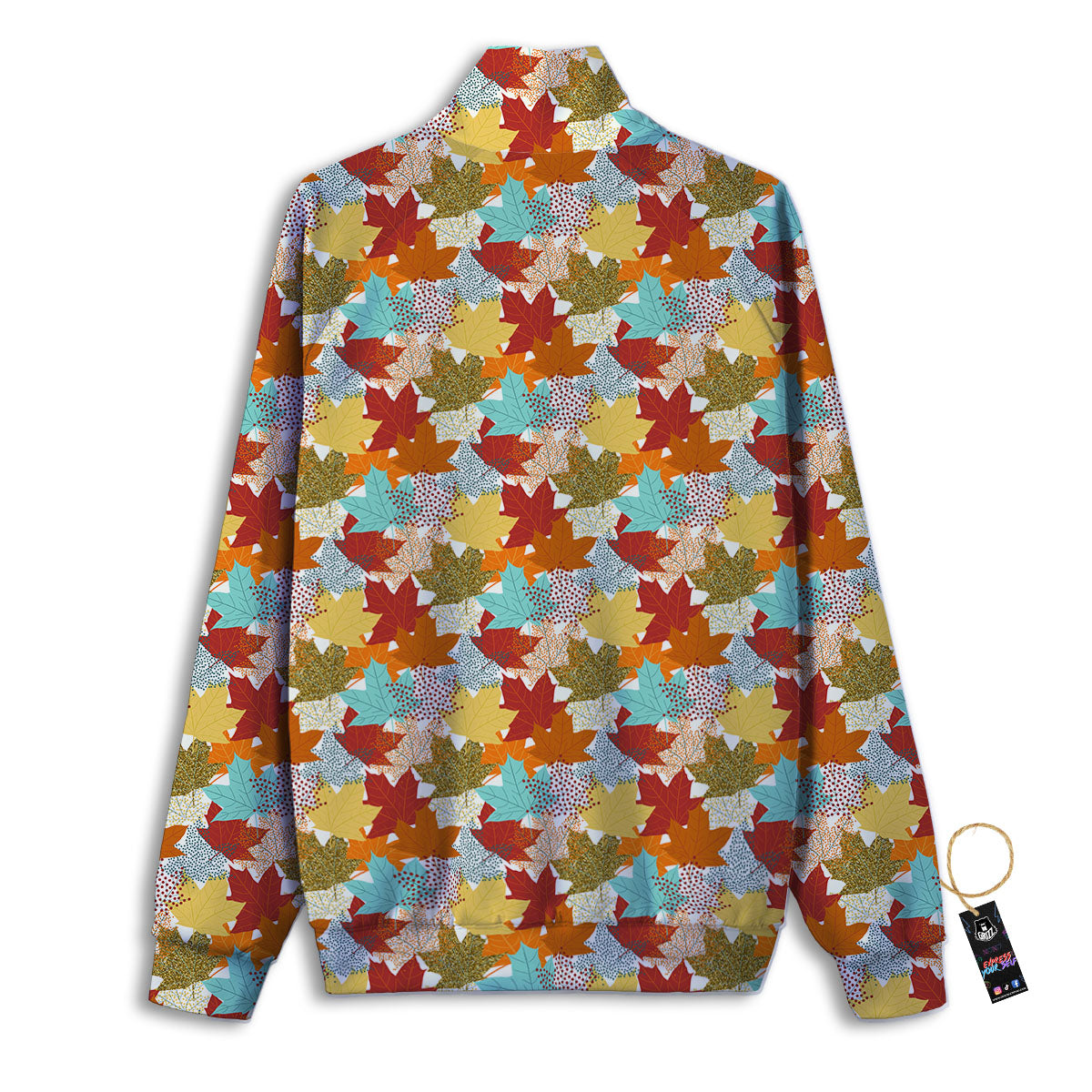 Maple Leaf Canadian Print Pattern Track Jacket-grizzshop
