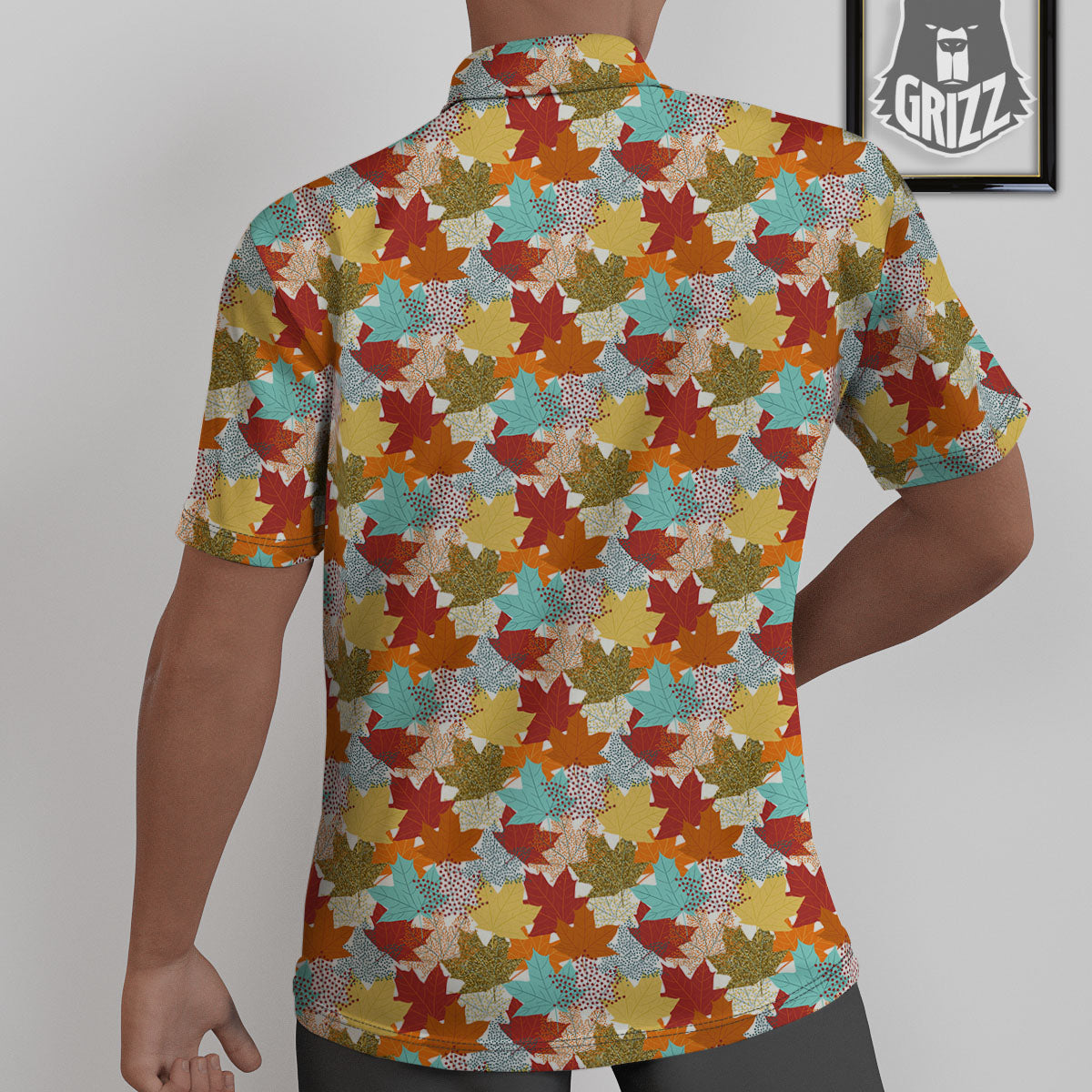 Maple Leaf Canadian Print Pattern Untucked Shirts-grizzshop