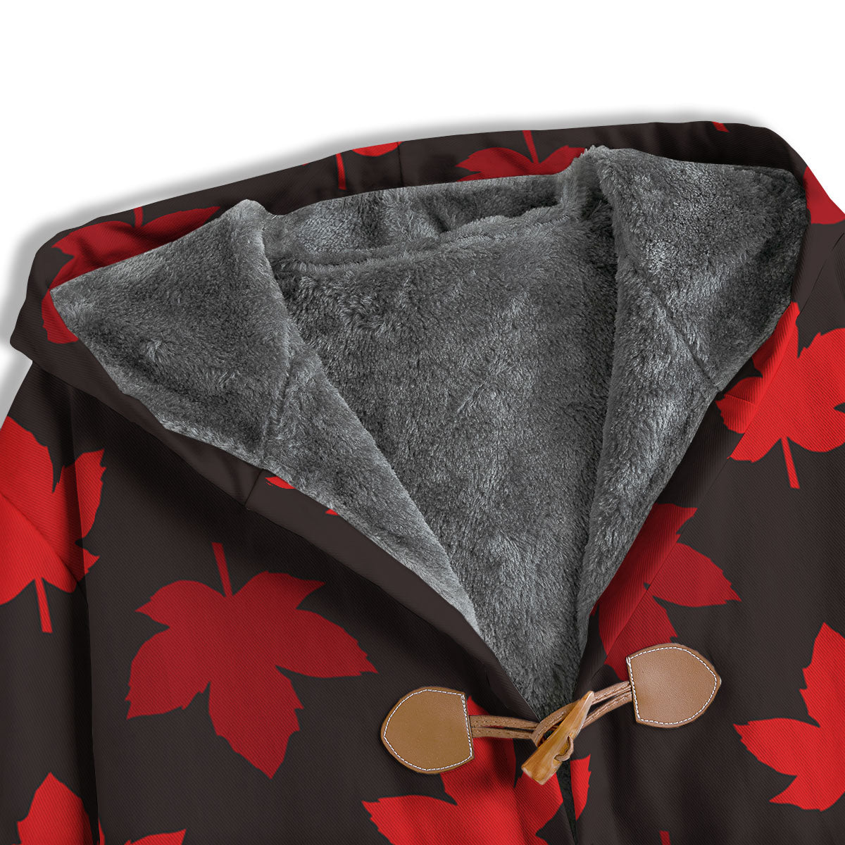 Maple Leaf Red Canadian Print Pattern Men's Windbreaker Jacket-grizzshop