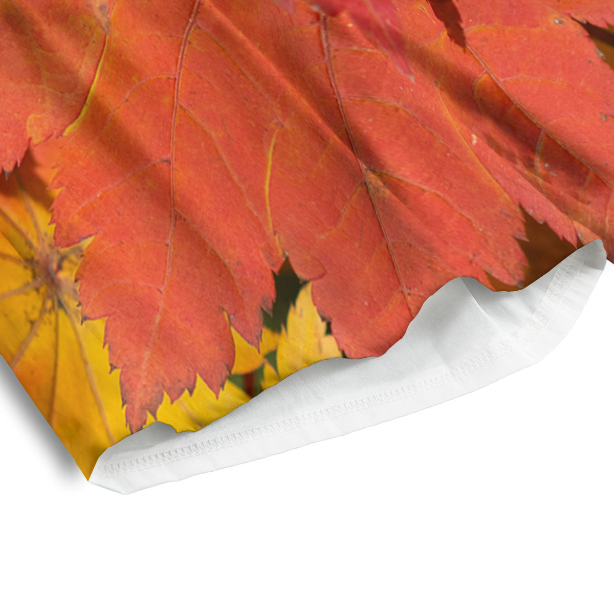 Maple Leaves Autumn Print Men's Athletic Shorts