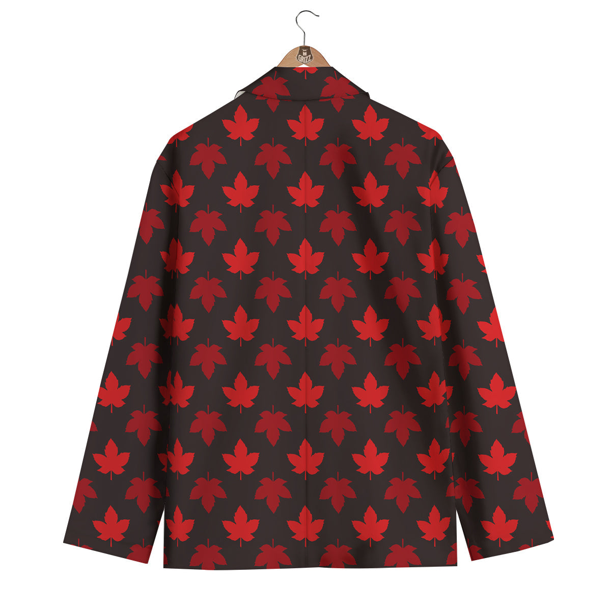 Maple Leaves Autumn Print Pattern Men's Blazer-grizzshop