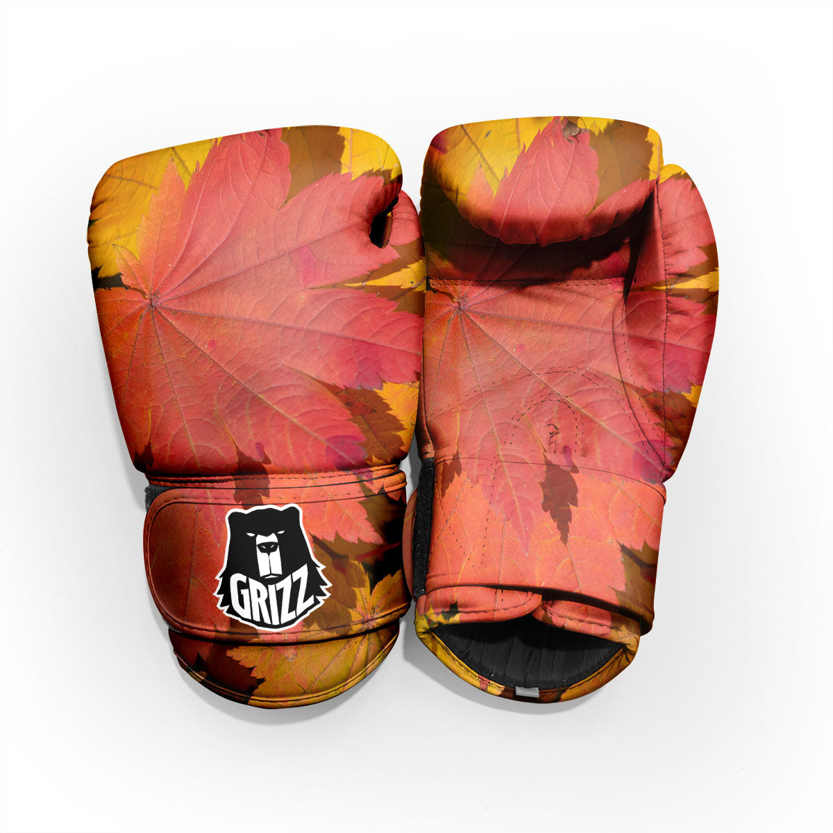 Maple Leaves Autumn Print Pro Boxing Glove