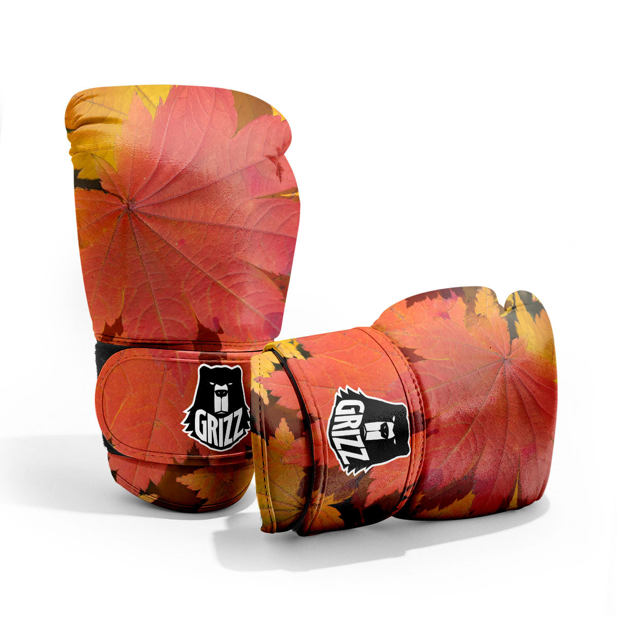 Maple Leaves Autumn Print Pro Boxing Glove