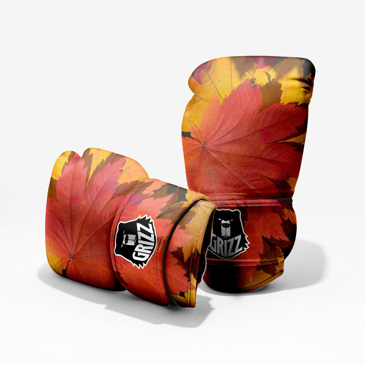 Maple Leaves Autumn Print Pro Boxing Glove