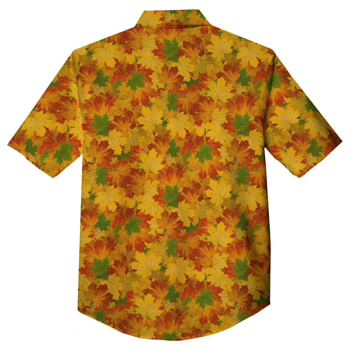 Maple Leaves Fall Autumn Print Button Up Shirt-grizzshop