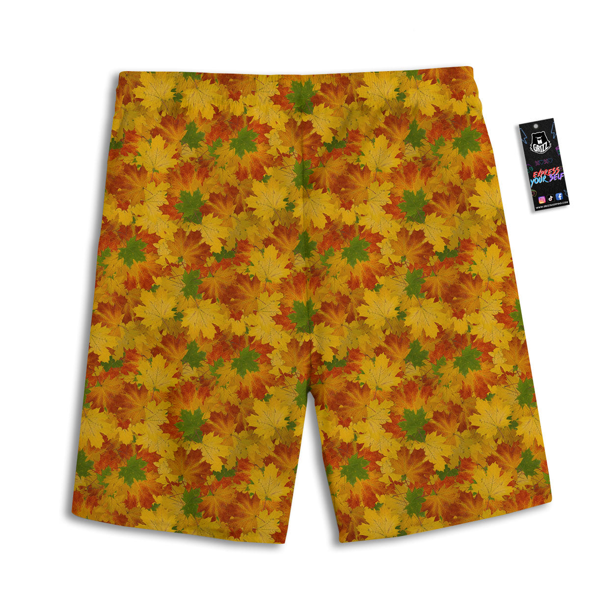 Origami Crane Japanese Print Pattern Men's Athletic Shorts