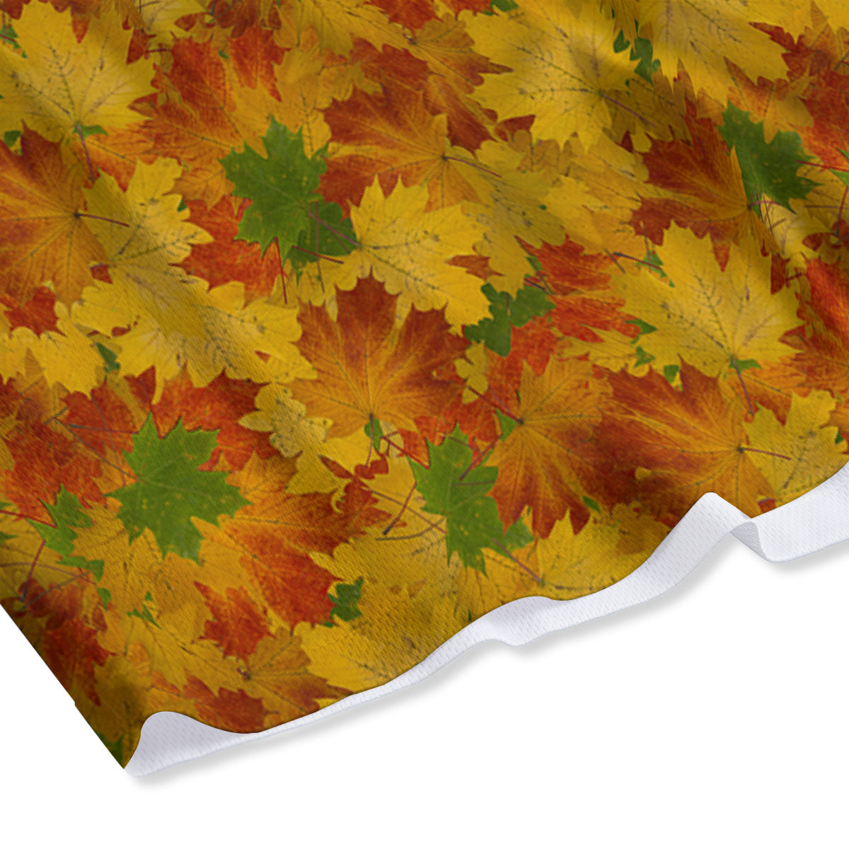 Maple Leaves Fall Autumn Print Mesh Shorts