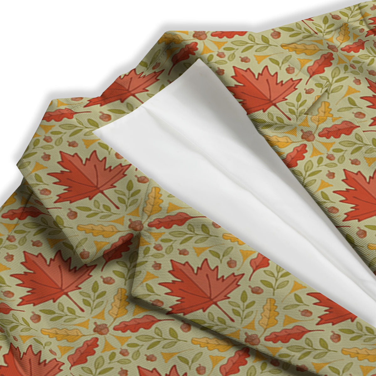 Maple Leaves Print Pattern Women's Blazer-grizzshop