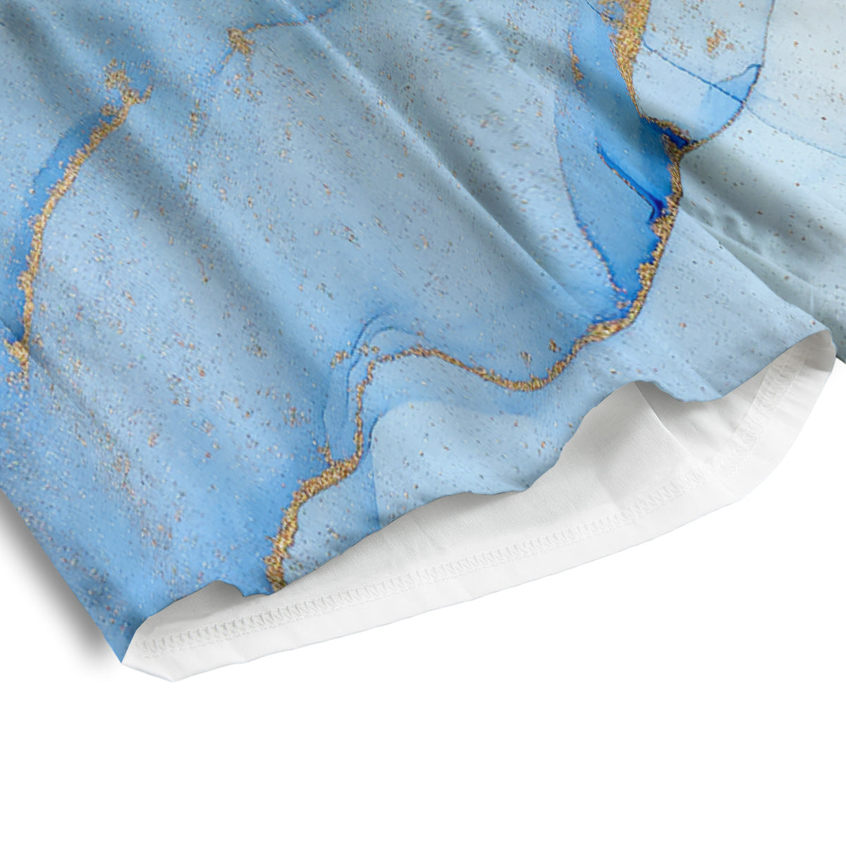 Marble Blue Print Men's Athletic Shorts