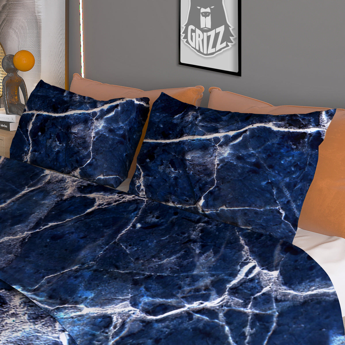 Liquid Trippy Green Abstract Print Duvet Cover Bedding Set