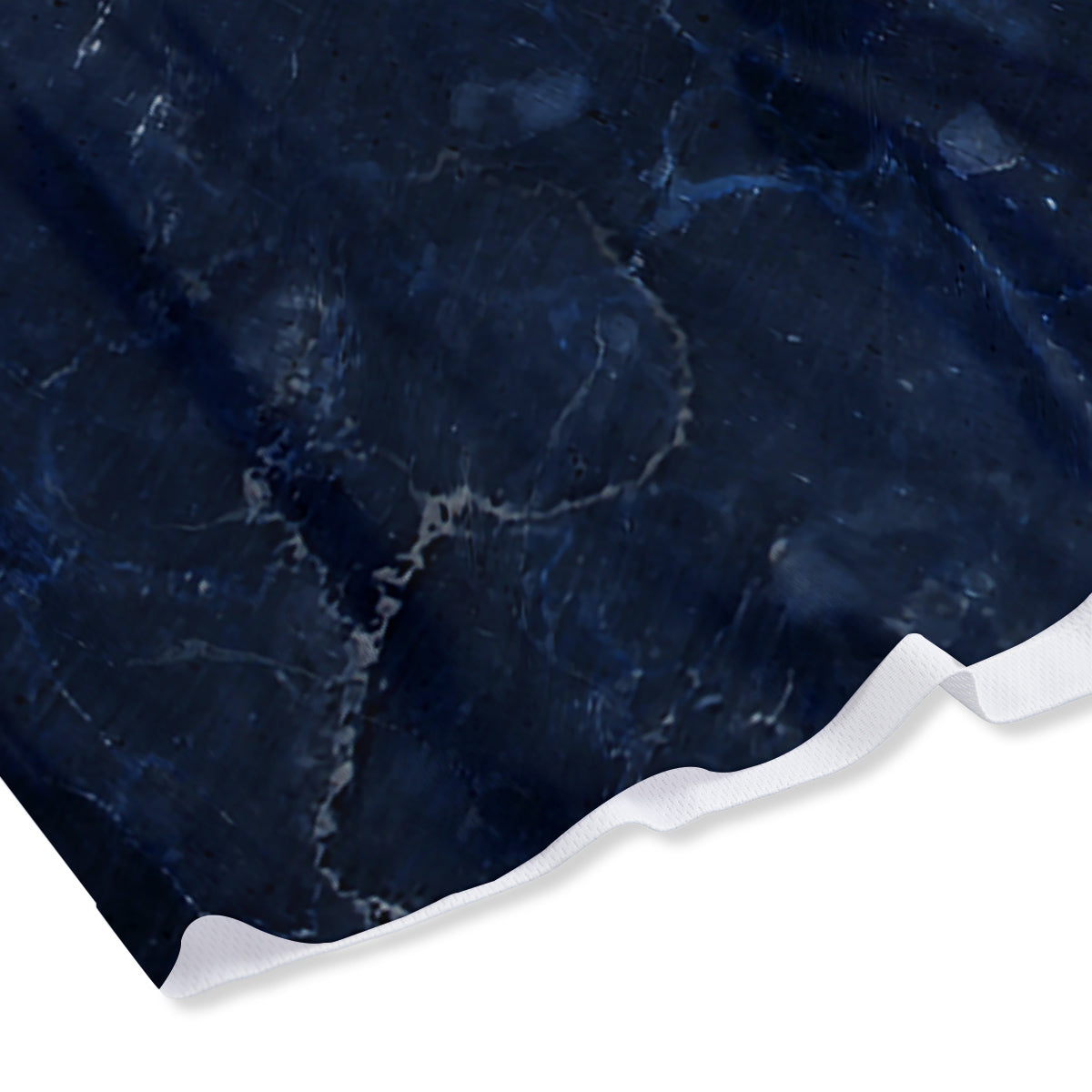 Marble Dark Blue Print Mesh Shorts