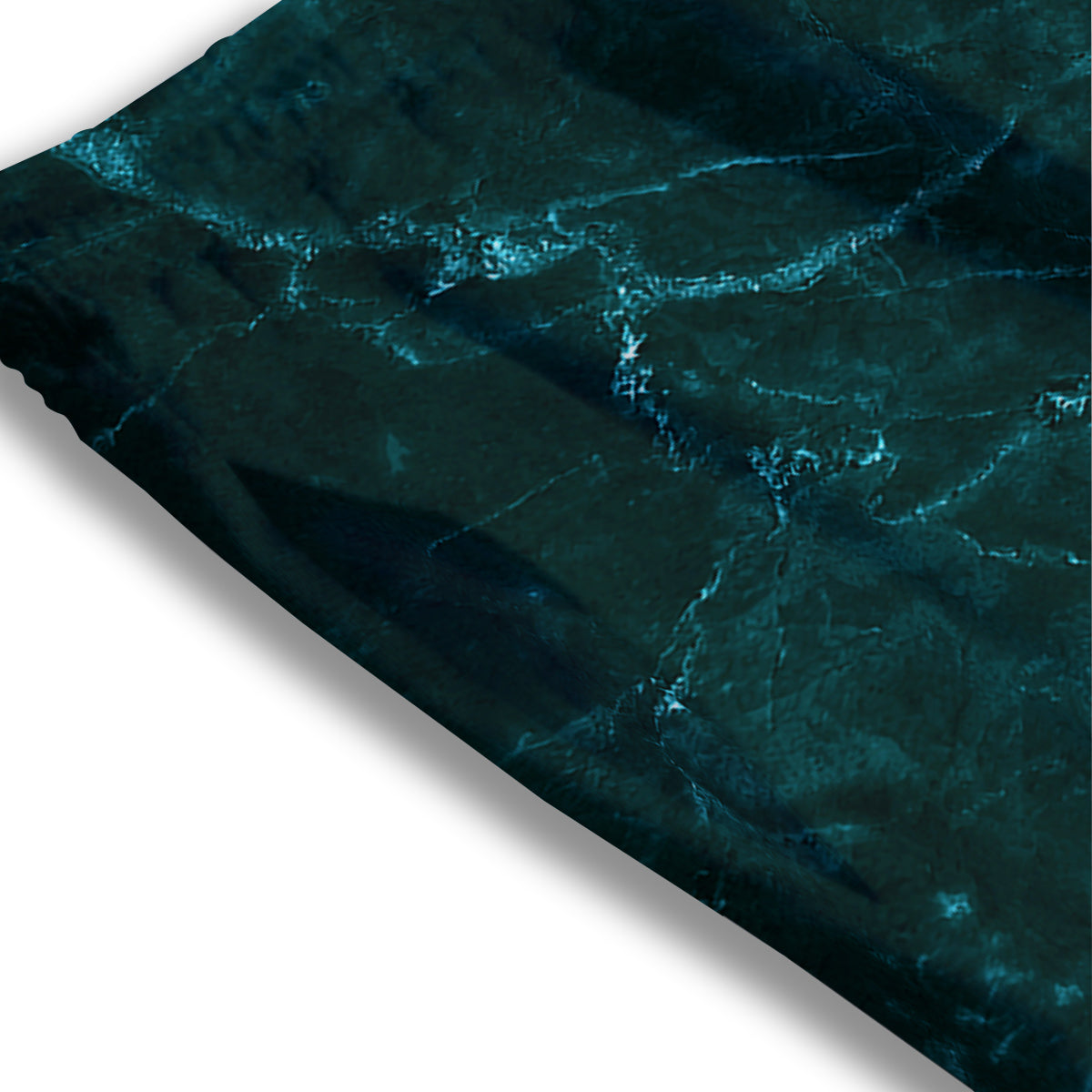 Marble Dark Green Print Mesh Shorts
