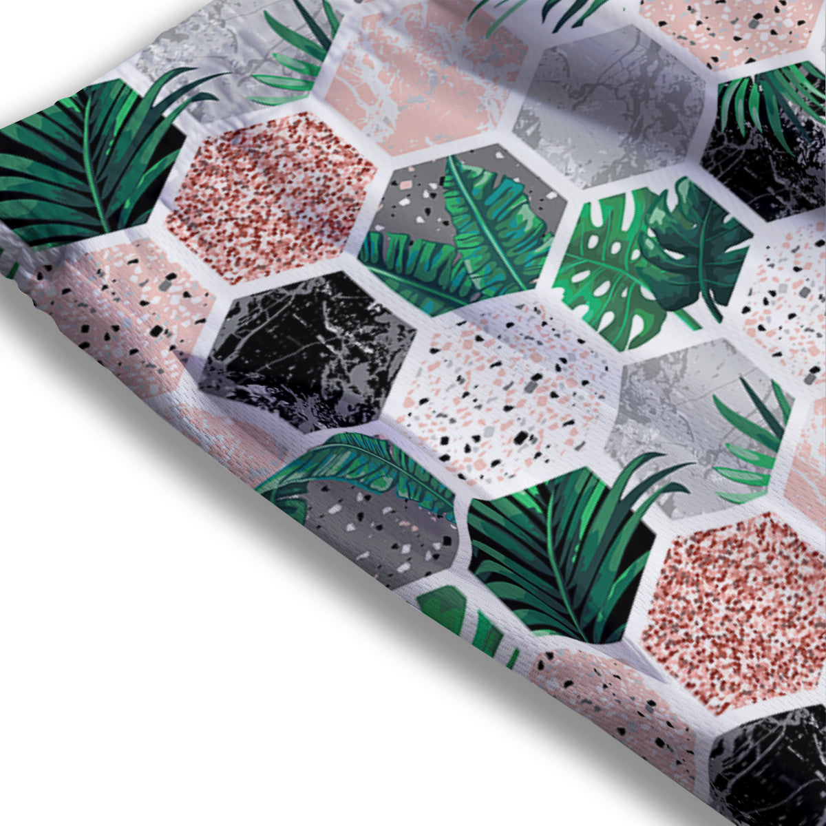 Night Owl Full Moon Print Mesh Shorts