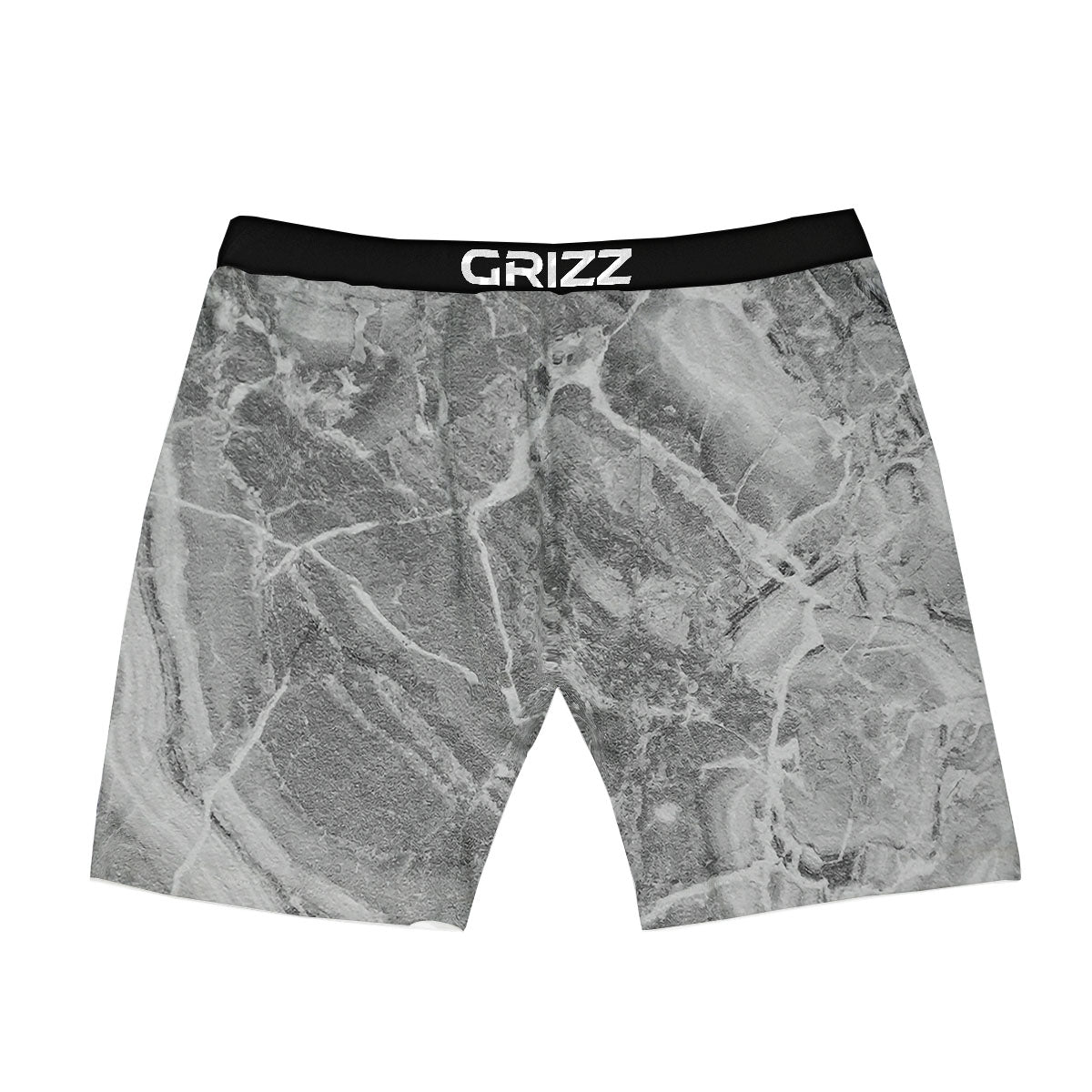 Marble Grey Print Boxer Briefs-grizzshop