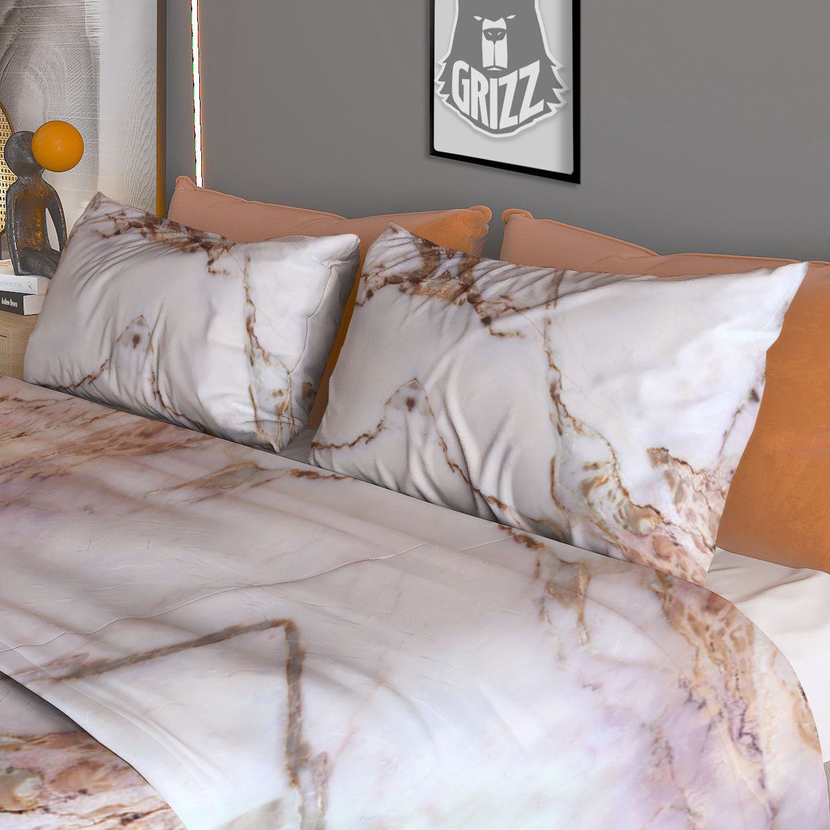 Mermaid Scales Teal Purple Print Pattern Duvet Cover Bedding Set