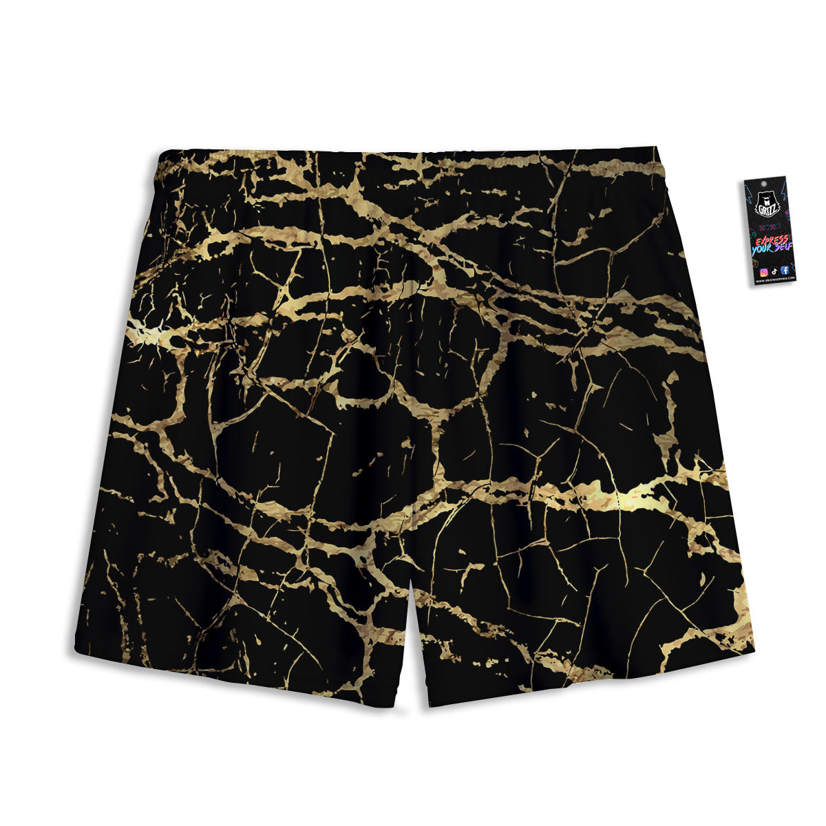 Moving Optical Illusion Green Twisted Mesh Shorts