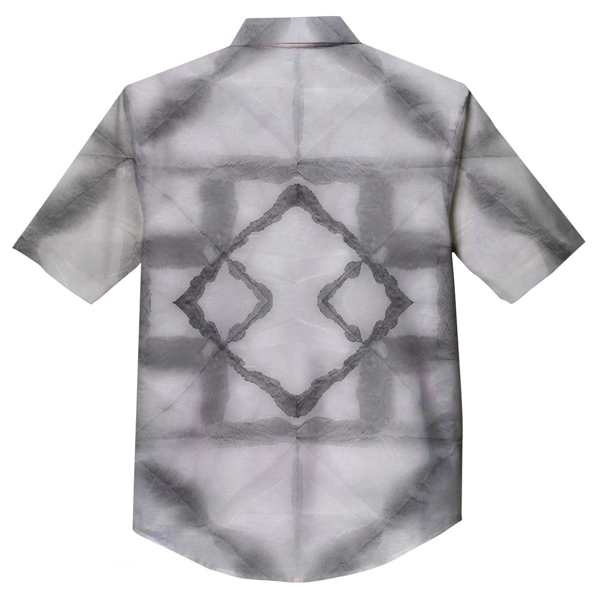 Marble Silver Grey Print Pattern Button Up Shirt-grizzshop