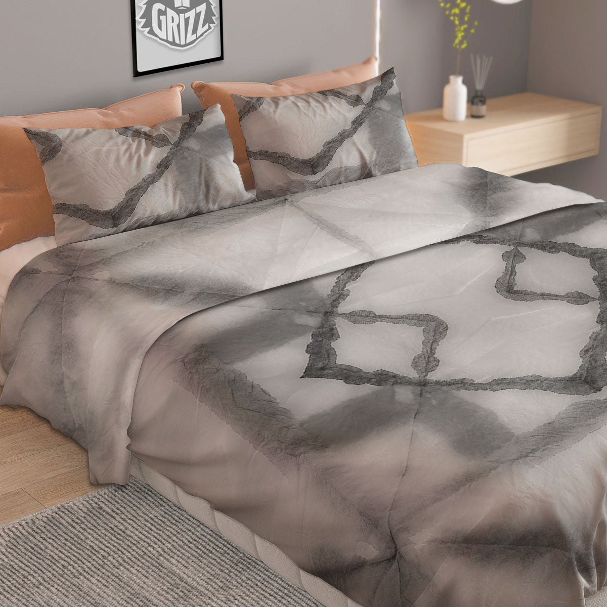 Mexican Serape Sugar Skull Print Pattern Duvet Cover Bedding Set