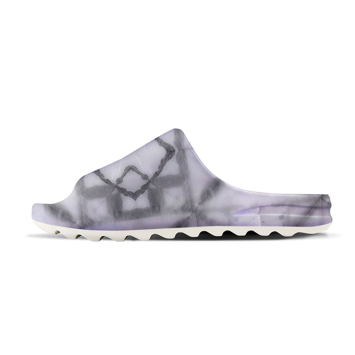 Marble Silver Grey Print Pattern Sandals-grizzshop