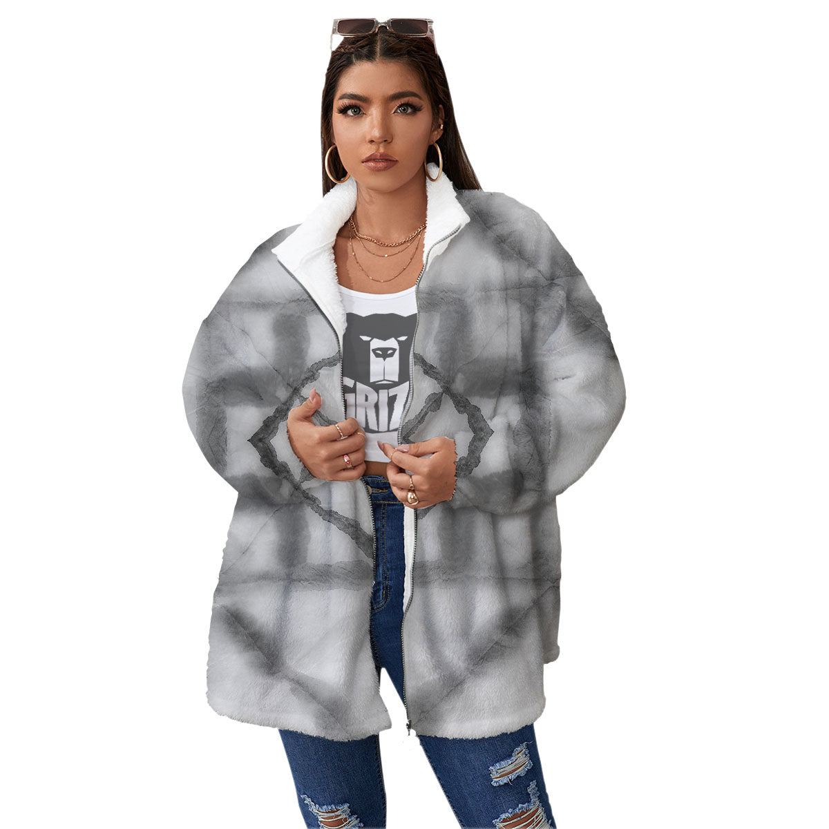 Marble Sherpa jacket main image 0
