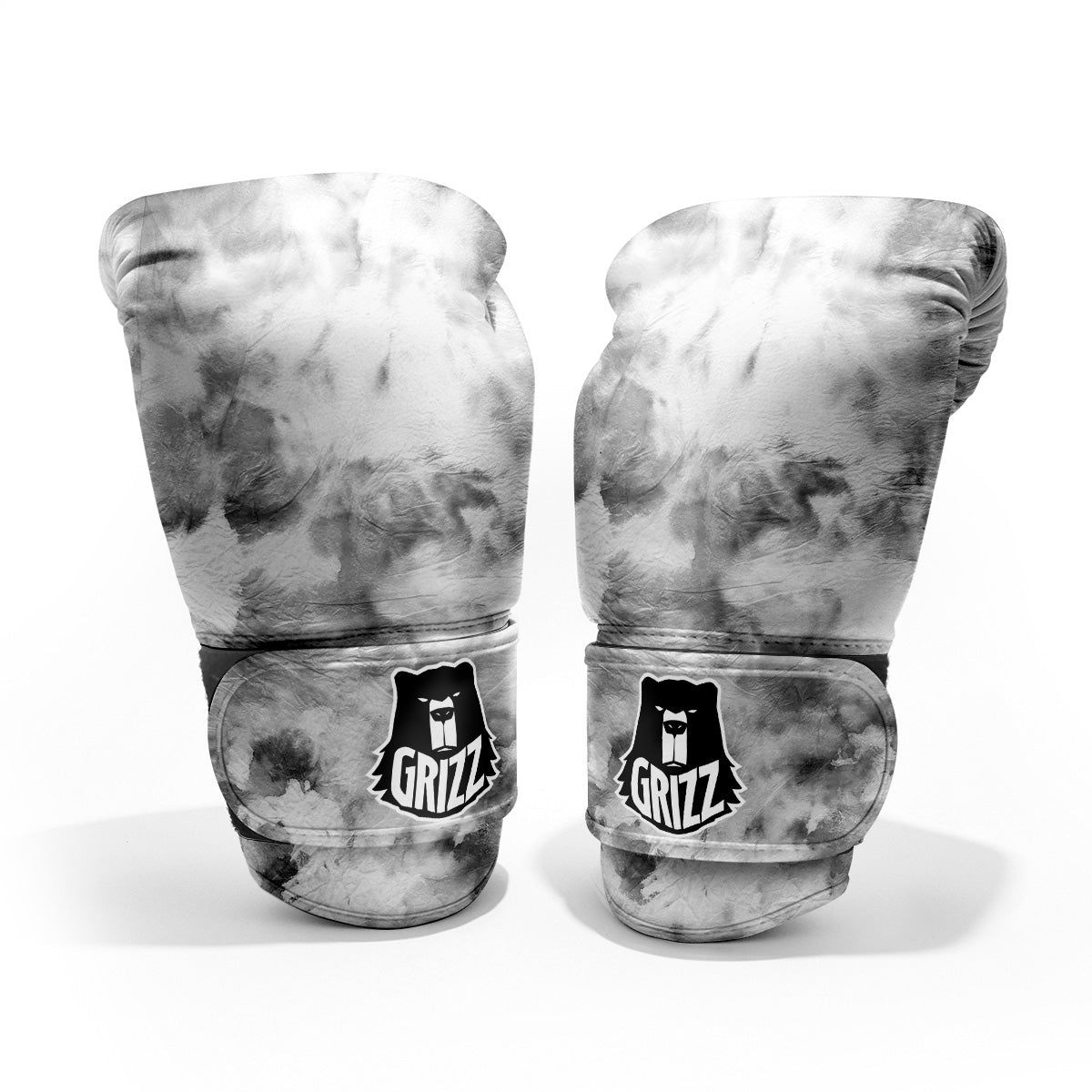 Marble Smoke Black White Print Sparring Gloves-grizzshop