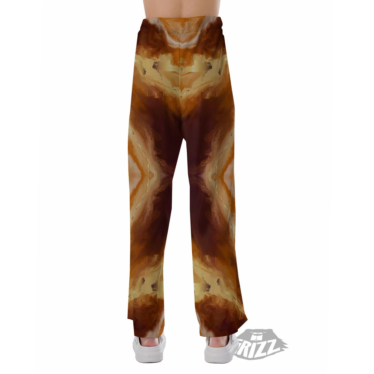 Marble Sugar Brown Print Pattern Pajama Pants-grizzshop