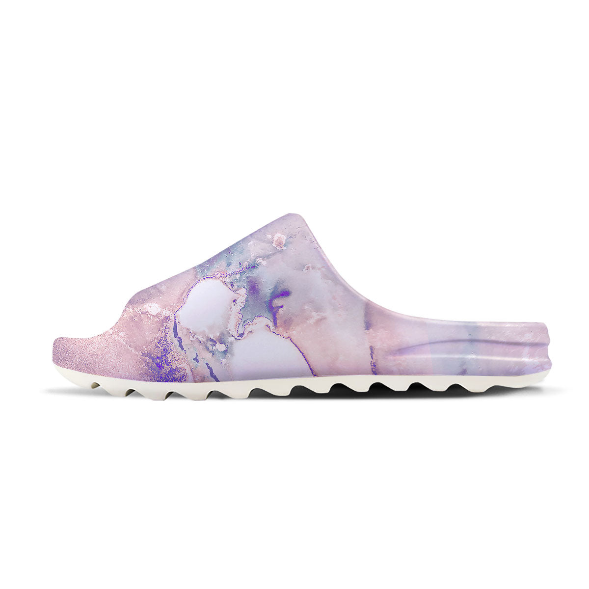 Marble White Ruby Print Sandals-grizzshop