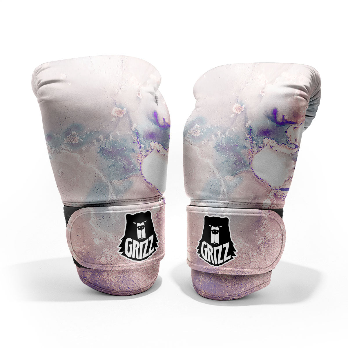 Marble White Ruby Print Sparring Gloves-grizzshop