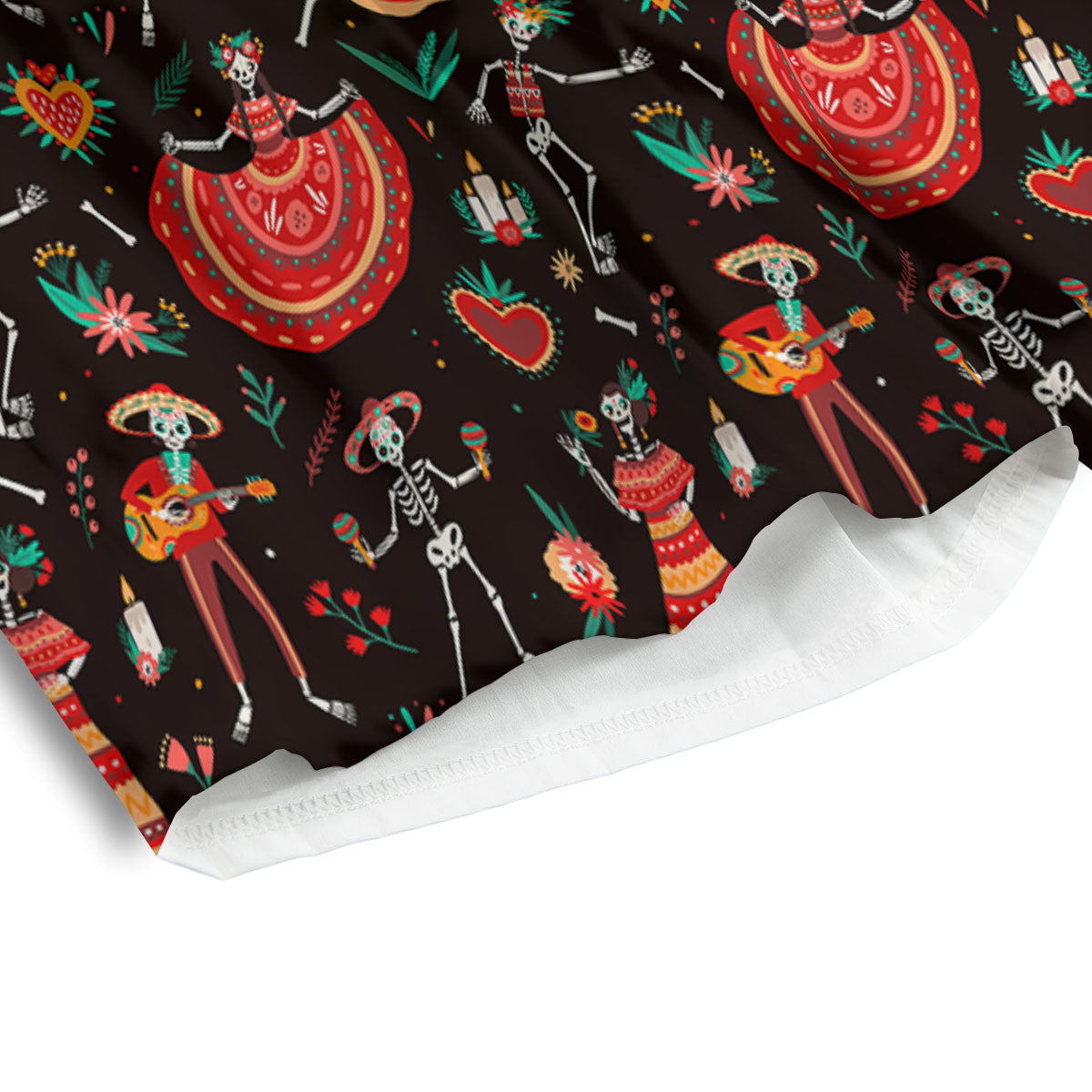 Painting Howling Wolf Snowy Print Men's Athletic Shorts
