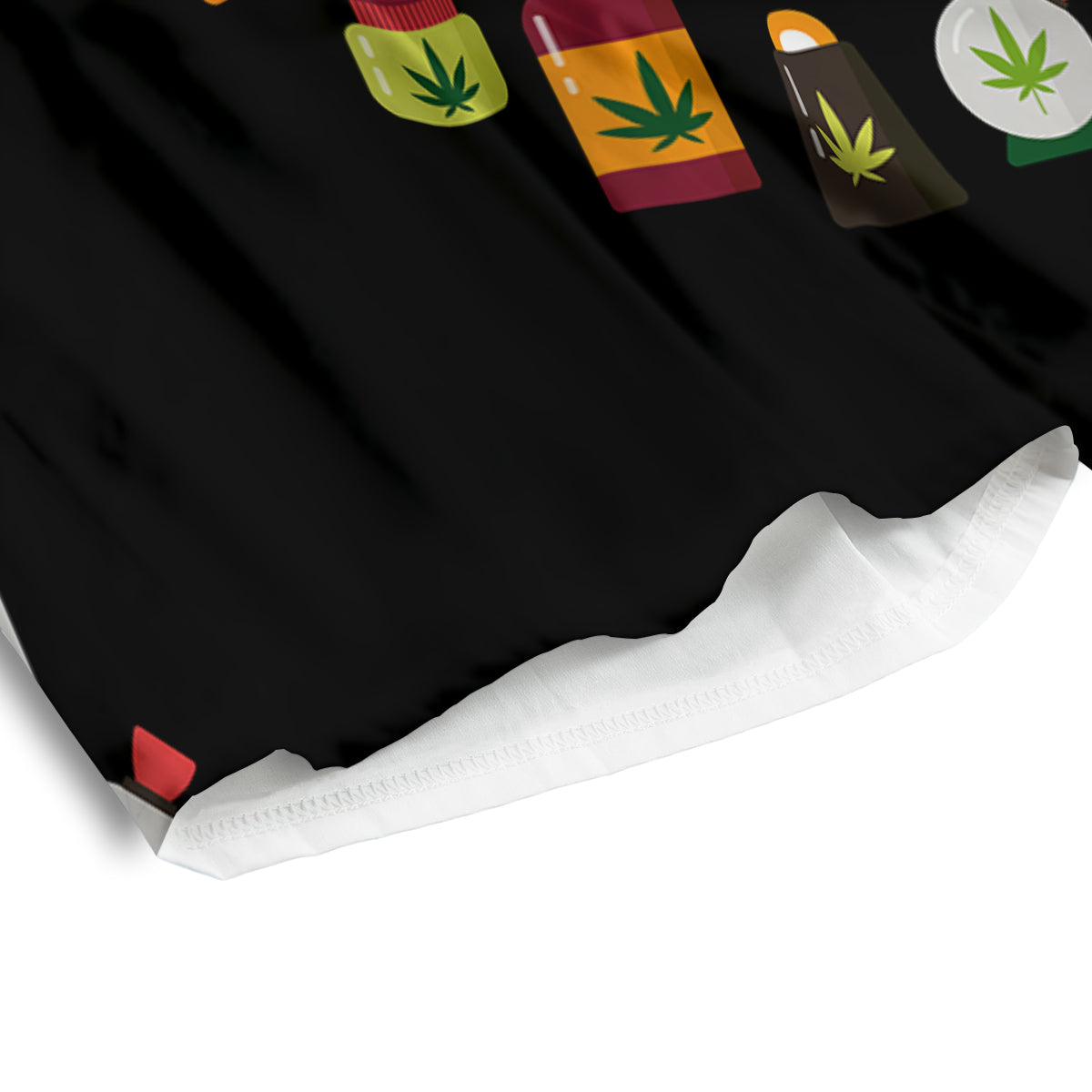 Marijuana And Cannabis Print Men's Athletic Shorts