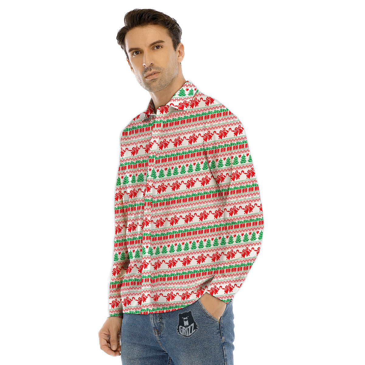 Marijuana And Cannabis Print Men's Dress Shirts-grizzshop