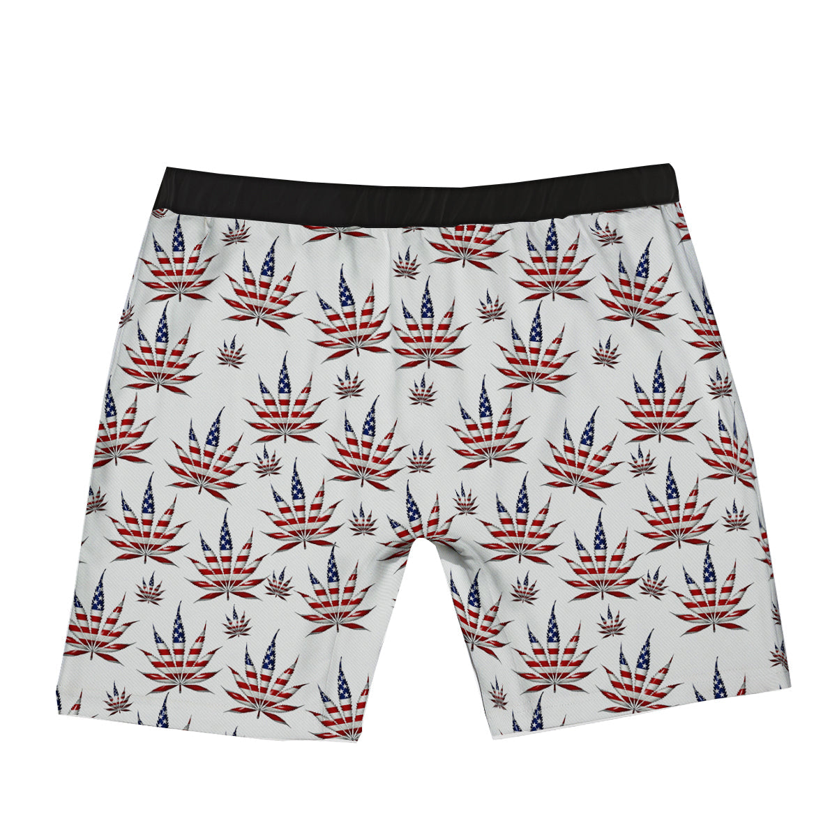 Marijuana Leaf American Print Pattern Boxer Briefs-grizzshop