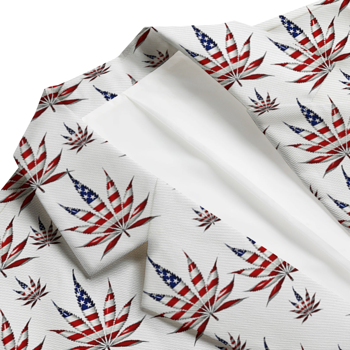 Marijuana Leaf American Print Pattern Men's Blazer-grizzshop