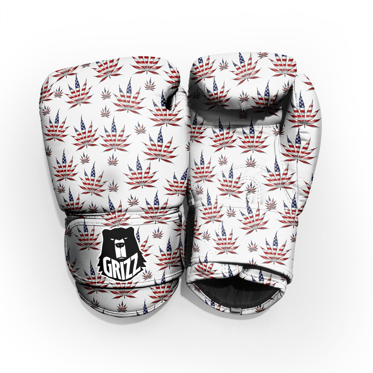 Marijuana Leaf American Print Pattern Pro Boxing Glove