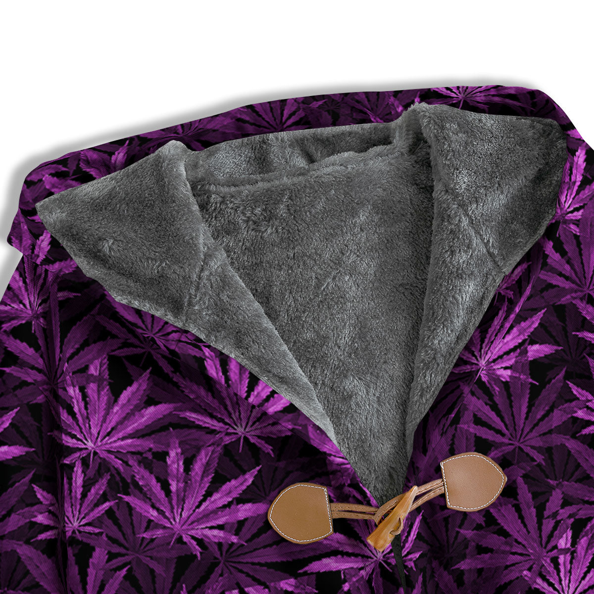 Marijuana Leaf Purple Print Pattern Men's Windbreaker Jacket-grizzshop