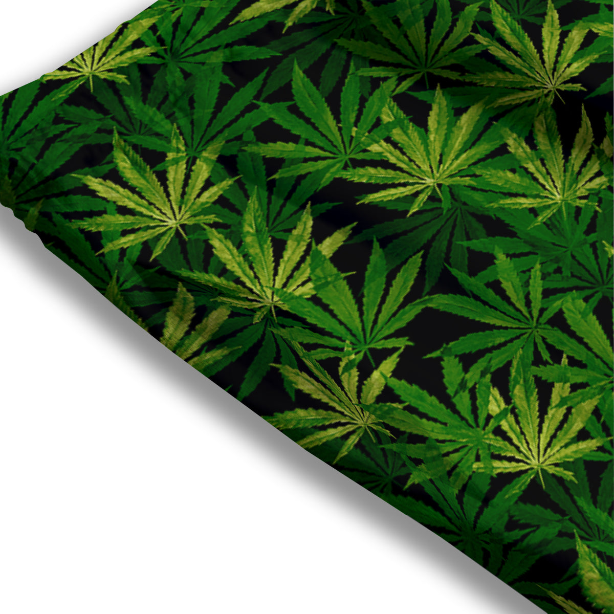 Marijuana Leaf Watercolor Print Pattern Mesh Shorts