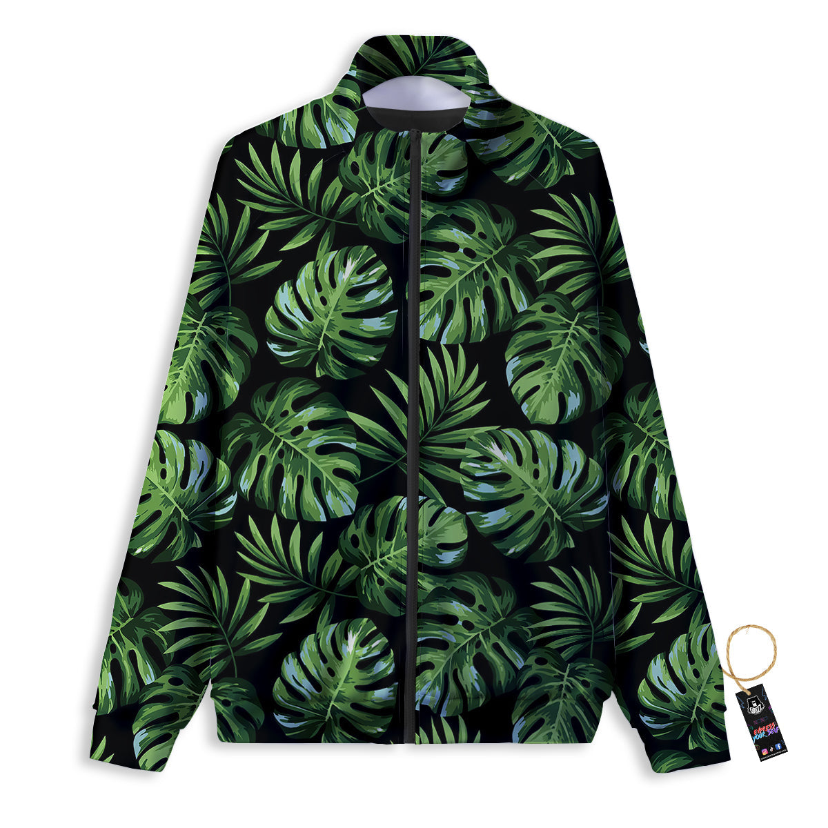 Marijuana Rasta Print Pattern Track Jacket-grizzshop