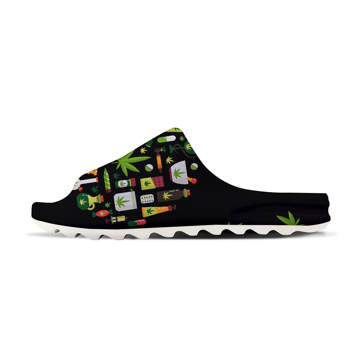 Marijuana And Cannabis Print Sandals-grizzshop