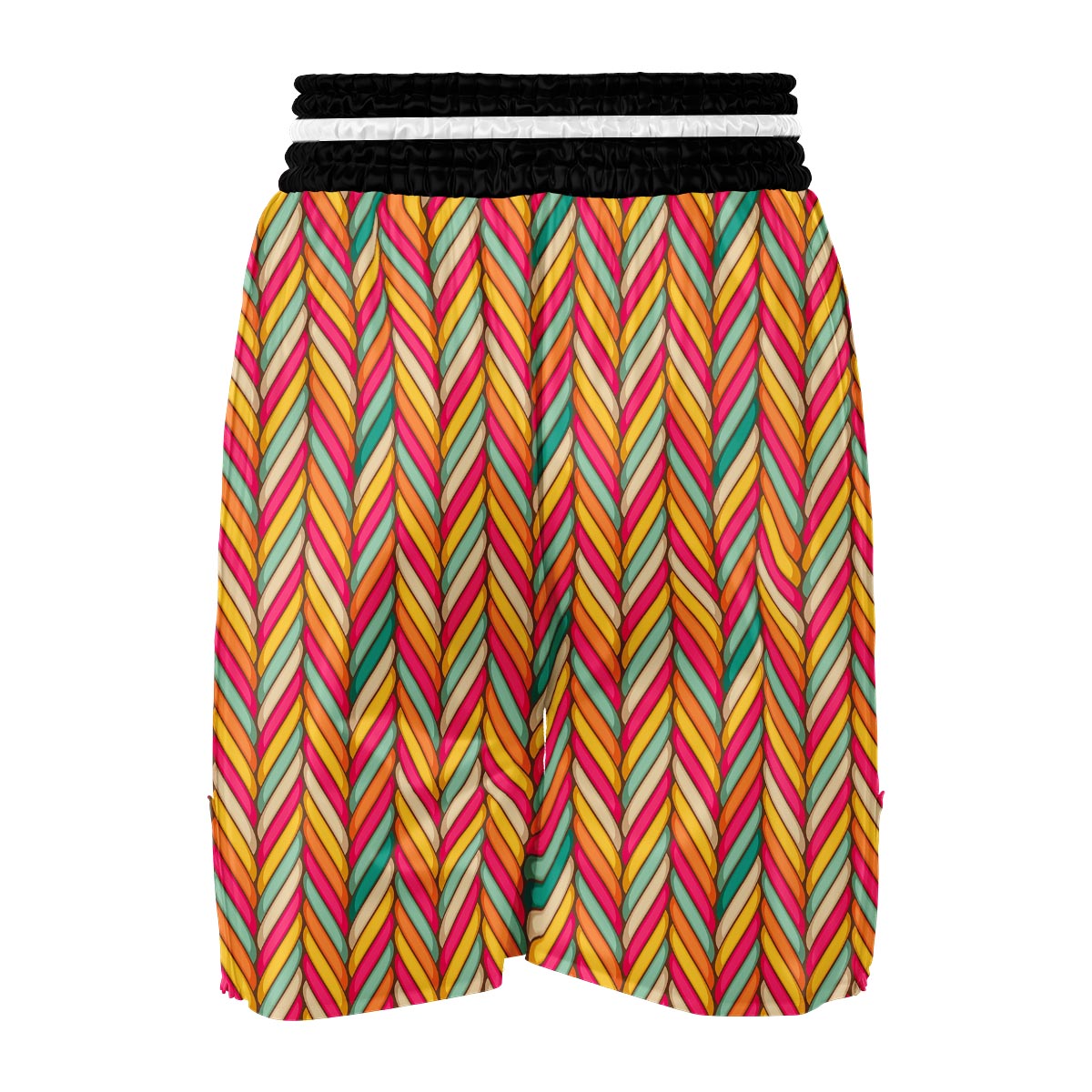 Marshmallow Pattern Print Boxing Shorts-grizzshop
