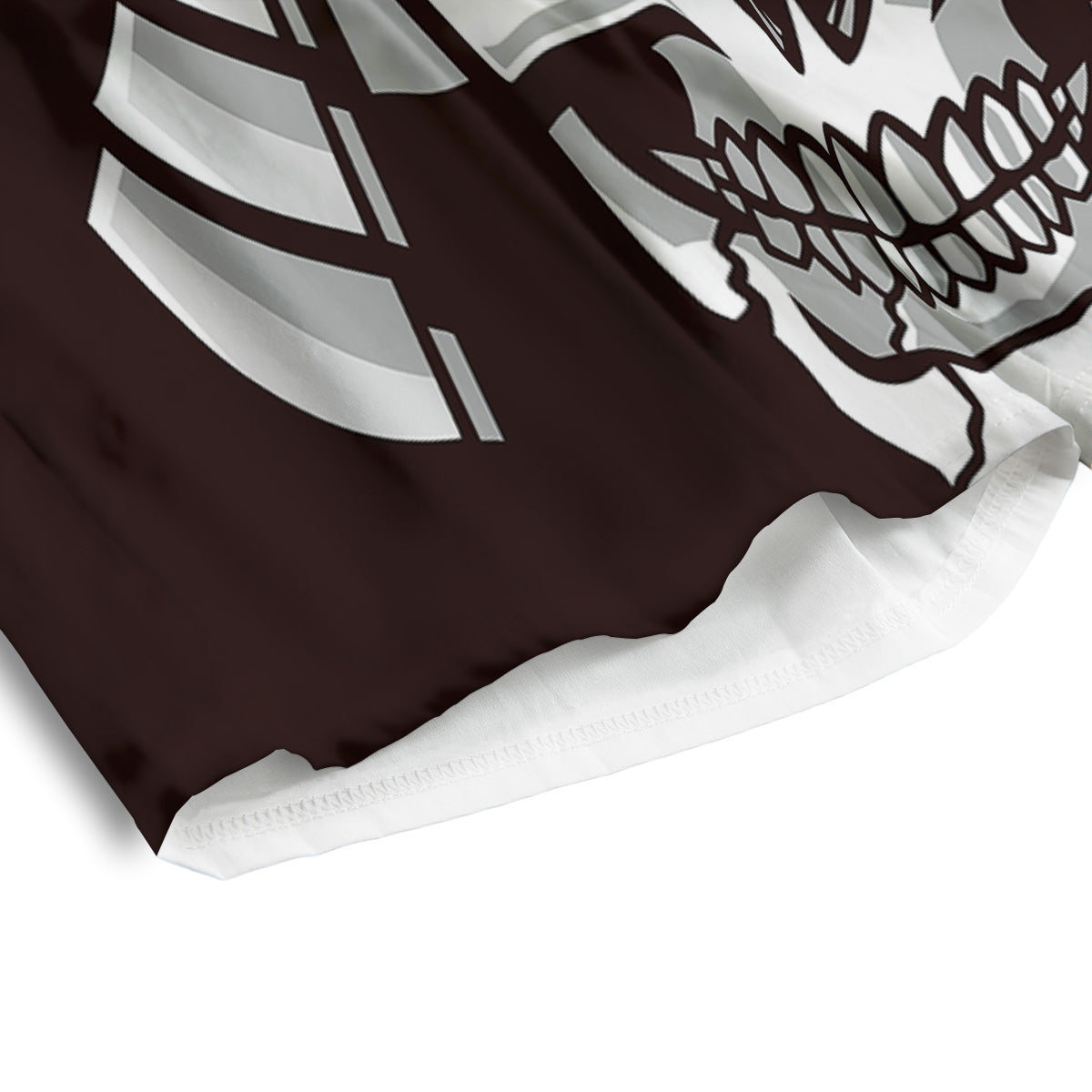 Mask Black Samurai Print Men's Athletic Shorts