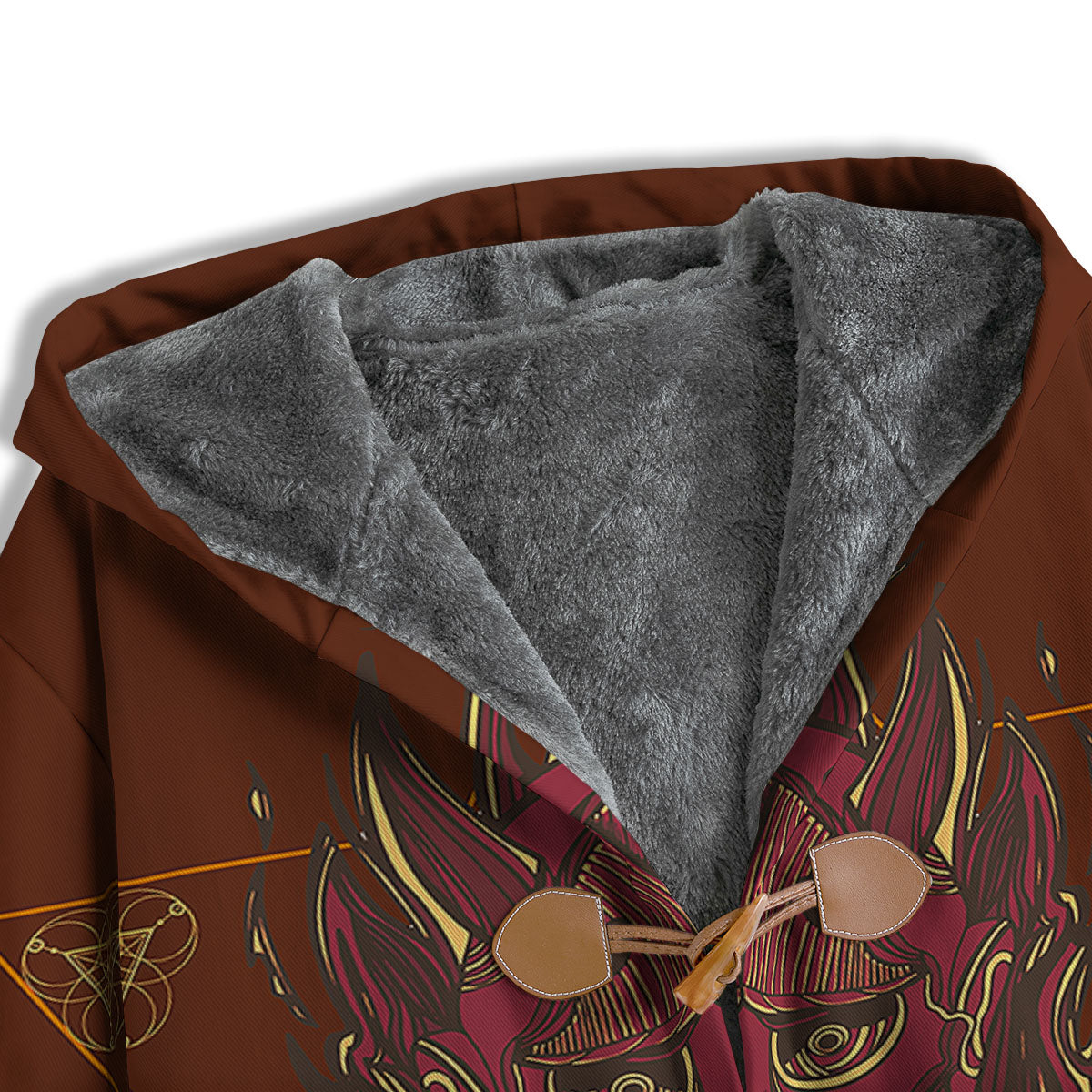 Mask Geometric Samurai Print Men's Windbreaker Jacket-grizzshop