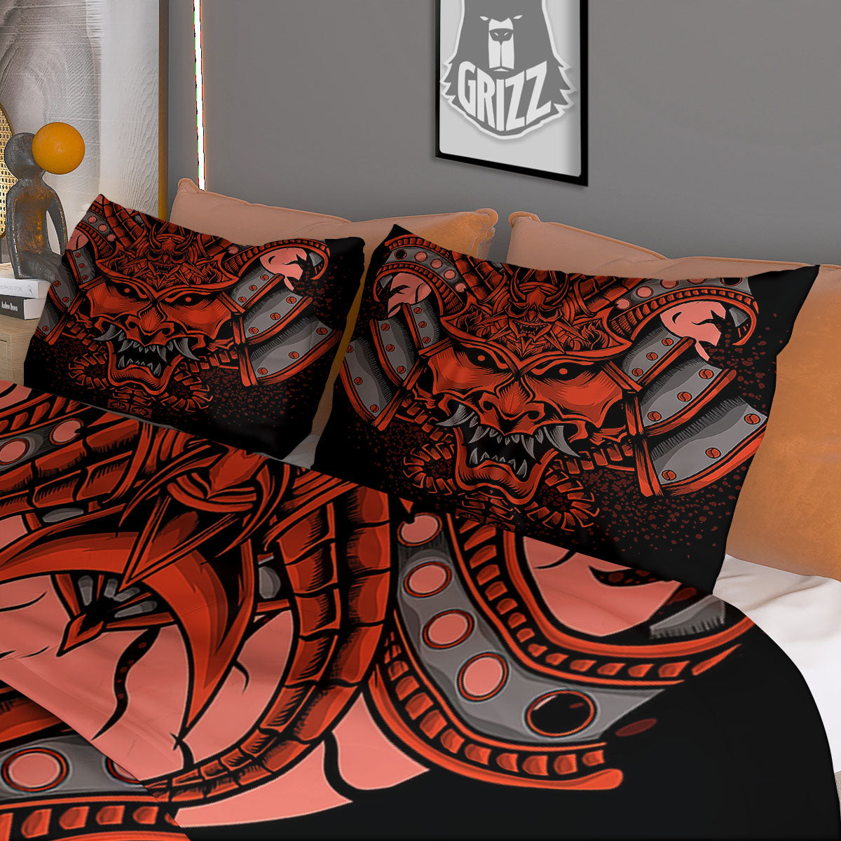 Moon And Vintage Sun Print Duvet Cover Bedding Set